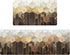 Likiyol Kitchen Rugs Set of 2, Brown Gold Ombre Marble Anti Fatigue Mats for Kitchen Floor, Non Slip Washable, 18'' x