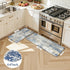 Set 2,Non Sink,Laundry,Home,Office,Desk(17"x29"+17"x47") LEEVAN Kitchen Mats Cushioned Anti Fatigue Blue of Slip