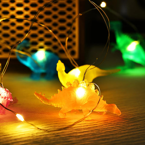 9.8FT 30LED (8 Dinosaur String Lights - Jurassic Themed Dinosaur Lights for Kids Room, Birthday Party & Christmas