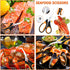 Seafood Crab Crackers and Tools - 21 Pcs Set with Crab Leg Crackers, Lobster Shellers, Seafood Scissors