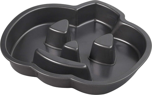 Wilton Jack-O-Lantern Fluted Cake Pan for Halloween Baking.