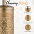 Set, Sets Autumn Alley Antique Gold Toilet Brush and Holder Standing Toilet Brush for Modern Bathroom Decor, Soft Gold