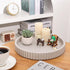 Emma & Ella Round Decorative Tray for Coffee Table Decor Concrete Round Tray Home Decor Circle Centerpiece Bandejas