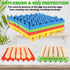 16 30 4 PCS Plastic Egg Tray Cell Egg Flats Crates Stackable Egg Cartons Reusable Carton, Hold Multiple Eggs, Great