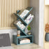 Shelf,5 SHEEPAM Small Tree Book Tier Black Tree Bookshelf,Blue Desktop Bookcase,Modern Desk Display Storage