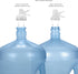 Brio Metal Plated 3-5 Gallon Water Jug Stand with 2 Dispenser Valves, Rust-Resistant Non-Slip Water Stand