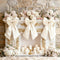 Big Bow Decor Cream White Large Coquette Bow as Crib Skirt Girls