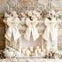 Big Bow Decor Cream White Large Coquette Bow as Crib Skirt Girls
