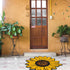 Extra Large Sunflower Welcome Doormat, 29.5" x 29.5" Non Slip Area Rug for Indoor Outdoor Use