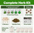 5 HOME GROWN Indoor Herb Garden Starter Kit Complete Herb Grow Kit with Basil, Cilantro, Mint, Parsley & Thyme