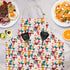 Cute Apron with 2 Pockets for Women - Adjustable Cotton Cooking Baking Apron, Use as Kitchen, Chef, or Garden Apron