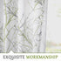 FMFUNCTEX Linen Semi Sheer Curtains, Sage Green White, 54 Inches Long for Living Room, Grommet Top 2 Panels