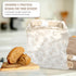 Cozy Set Bread Reusable Bread Bag for Home Bakers | USA Brand | Charming Designs (Bread)