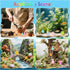 220 50+ Sets pcs Mini Resin Animals Blind Bags, Luminous Mini Resin Animal Figurines for Fairy Garden, Dollhouse, DIY