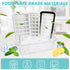 Ice Cube Trays with Lid & Bin, 64 pcs Ice Cubes, Easy Press Release, 2 Trays, 1 Ice Bucket & Scoop, Black
