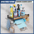 4 Garage Paper Towel Holder Wall Mount, Wooden Paper Towel Holder with Shelf for Kitchen Garage Quick Clean Station