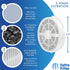 Fette Filter - True HEPA Replacement Filters with Activated Carbon for Fridababy, Meleden, RIGOGLIOSO GL-2103