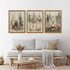 ICHZUMW Set 3, 12x16in Woodland Nursery Decor Wall Art of Cute Forest Animals Canvas Prints Bear Fox Deer Pictures