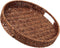 SEDISON Rattan Tray 13.8 inch / 35cm Hand Woven Wicker Tray for