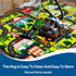 3'x5' Kids Carpet Playmat Rug Kids Car Rug Play Mat Educational Play Rugs Town Traffic Road Map Rugs City Life Car Mat