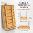 2.0 6.5" 4 DITTO Bamboo Bread Slicer for Homemade Bread - Wide Adjustable Bread Slicer Guide Cuts Even Slices