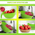 Rice Strainer with Handle - Lightweight Rice Washer Strainer Bowl with Smart Design for Easy Water Draining, Easy to