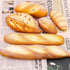 6pcs Set Woration Fake Bread Decoration Realistic Loaves Artificial French Loaf Dessert Faux Food for Home Kitchen