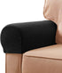 SUBRTEX Stretch Armrest Covers, Anti-Slip Upgraded Spandex Arm Covers for Chairs, Couch, Sofa (2pcs, Black)