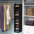 ClosetMaid 20502 10-Shelf Closet Fabric Hanging Organizer for Shoes, Hats, Handbags, Clothes with Charcoal Black Finish