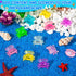SYWHXY 126PCS (7 Luminous Mini Resin Crabs Cute Crab Figurines Glow in The Dark, Tiny Miniature Crabs Animals for Micro