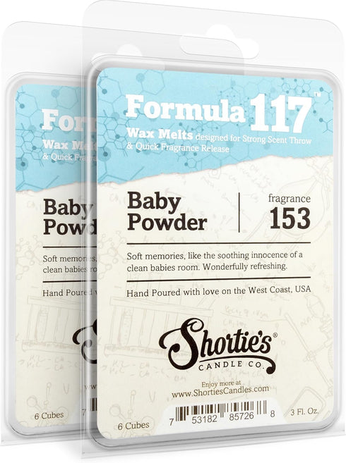 Shortie's Candle Company Baby Powder Wax Melts Multi Pack - Formula 117-2