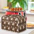 Coffee Design 2 Slice Toaster Dust Covers, Decorative Lotus Print, Stain Resistant Kitchen Appliance Cover