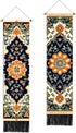 BVBOX 2 PCS Vertical Floral Tapestry 13"x51", Ottoman Aesthetic Long Vertical Wall
