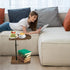 Adjustable/360 Side Table Sofa Tray for Couch - Swivel TV Tray Tables with Phone & Tablet Slot, Small Spaces Snack