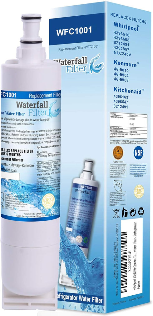 Quarter Turn Cyst-Reducing Water Filter, Model 4396510, Side-by-Side