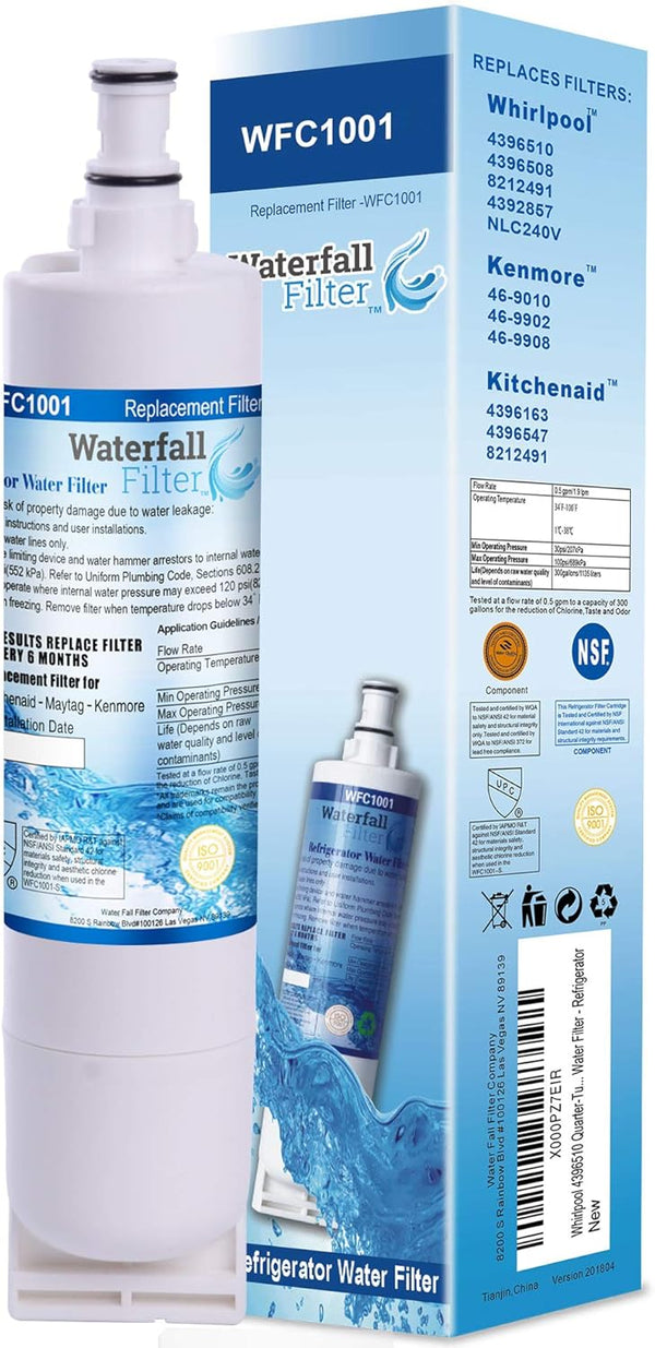 Quarter Turn Cyst-Reducing Water Filter, Model 4396510, Side-by-Side