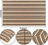 Front Outdoor Door Mat 2'x3',Tan Black Striped Outdoor Rug Machine Washable Cotton Layered Door Mat Entryway Throw Rug for Indoor Entrance by BUAGETUP