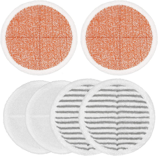 6 Pack Mop Pads Replacement Compatible with Bissell Spinwave Mops 2124 2039