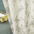 84 Inch 2 Lazzzy Charlotte Green Floral Curtains Length Linen Farmhouse Curtain Back Tab Drapes for Living Room Bedroom