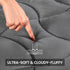SLEEP ZONE Extra Long Twin Cooling Mattress Topper for College Dorm, Premium Zoned Cool Mattress Pad Cover