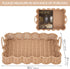 15 "11 "2 GRANNY SAYS Scalloped Edge Rectangle Wicker Serving Tray, Coffee Table Tray, Serving Trays with Handles