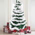 KIMOBER 32.8 Ft White Metallic Christmas Tinsel Garland for Tree and Wedding Party Decorations