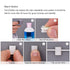 Hicarer 100 Pcs Adhesive Cable Clips Hooks for Outdoor String Lights, Wire Management Clips for Home Office