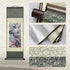 Chinese Landscape Painting Decor, Beautiful Silk Scroll Painting for Home, Vertical Wall Art for Living Room and Bedroom