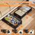 Wheels,2-Pack Under Bed Storage with Under Bed Storage Containers with Clear Lids,XXL Large Under the Bed Storage