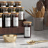 400 Minimalist Spice Labels, Preprinted Stickers Booklet, Black Text on White Waterproof Matte Backing