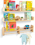 Stelzriede Set 3 31.5" 3.9" 3.7 Floating Book Shelves for Nursery Nursery Shelves for Wall with Hanging Rod of Wooden
