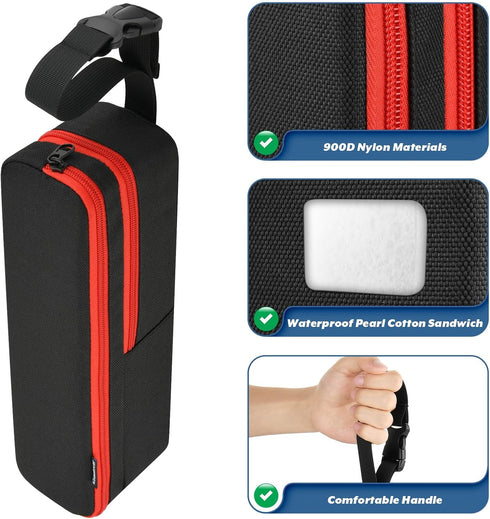 Homakover Carrying Case Compatible with Rubbermaid Reveal Power Scrubber Ultimate Kit, Waterproof Storage Bag for Scrub