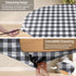 45-54" Summer Fitted Round Tablecloth Waterproof Table Cloth Vinyl Indoor Outdoor Circle Coffee Cover for Tables Dining