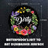 Dishwasher Magnet Clean Dirty Sign Indicator, Double Sided Kitchen Magnet with Magnetic Plate, Reversible Flower Wreath